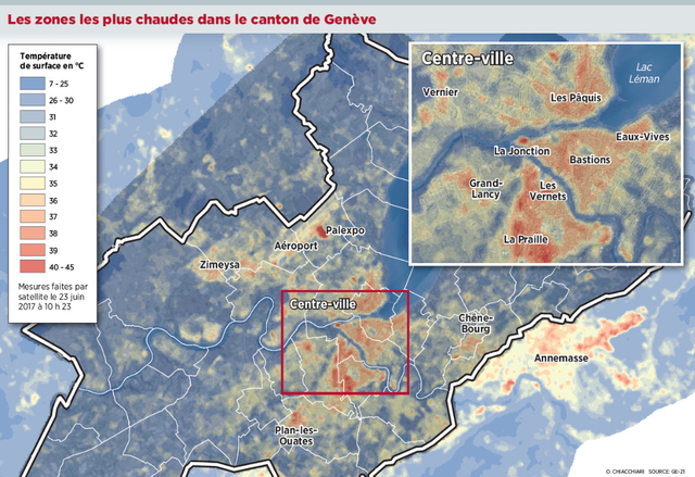 Carte des points chauds du Grand Genève